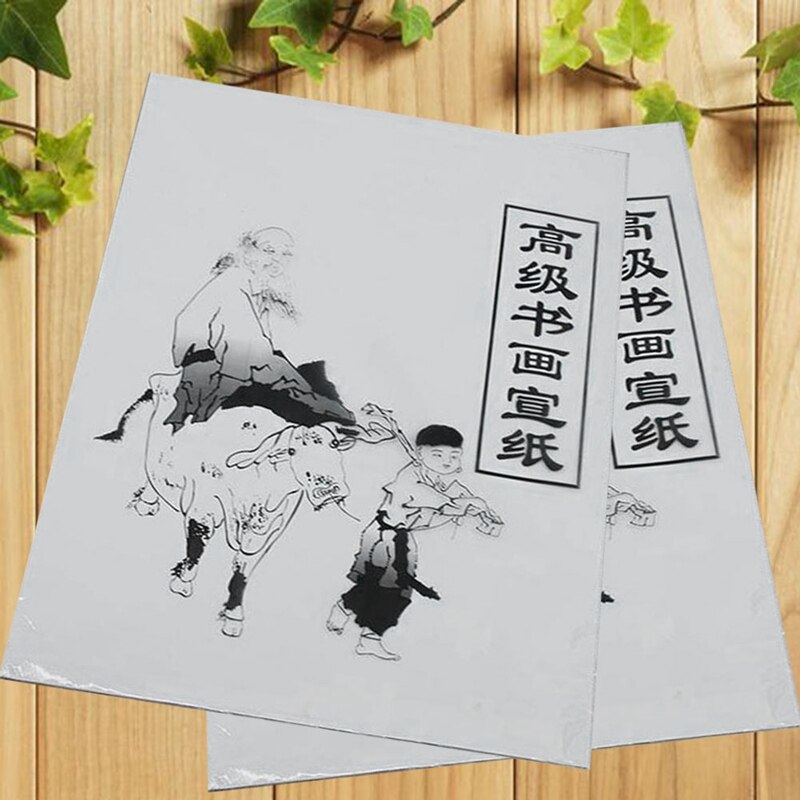 Xuan Paper Rice Paper Chinese Drawing Paper White Painting Paper Painting &amp; Calligraphy 35.5cm*25.5cm Student Supplies