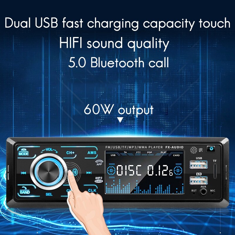 Bluetooth Car Audio Stereo Receiver -Bluetooth Car Stereo Audio Single Din In Dash 12V Fm Ontvanger MP3 Radio speler