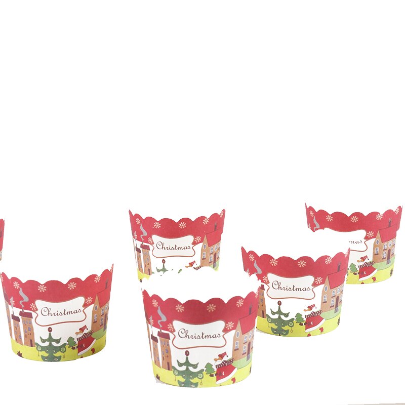 50 st god jul xmas muffins muffins muffin pappersmugg jul hemdekorationer bakkopp muffins omslag dekor år födelse