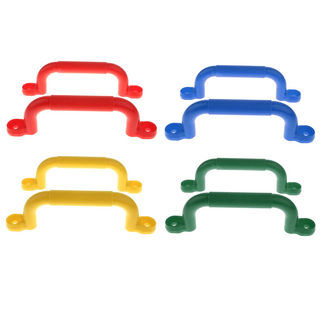 4 Kleuren 2 Stuks Kinderen Speeltuin Anti-Slip Handgrepen W/Bevestigingen Kits Swing