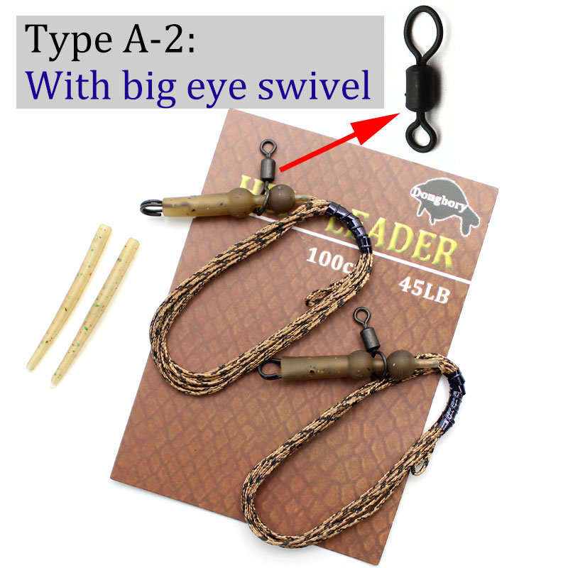 Karpefiske tilbehør sett rigg for helikopterrigg chod heli bufferhylser hurtigskift swivel line aligner multi clip kit: Skriv inn  - 2