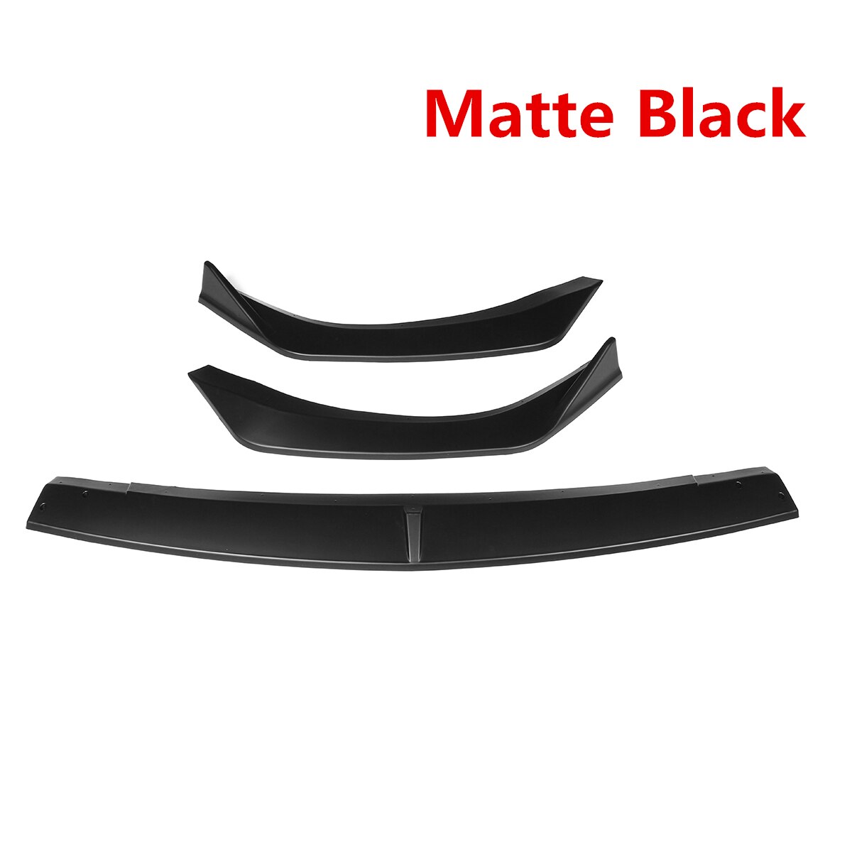 Black/Carbon Fiber Look Car Front Bumper Lip Splitter Diffuser Spoiler Protector Body Kit For Mazda 3 Sedan Axela
