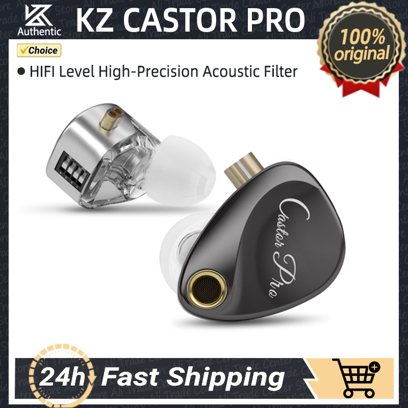 KZ Castor PRO Bekabelde oortelefoon Dynamische stuurprogramma's Hoogwaardige afstembare oortelefoon Hfi-geluidskwaliteit Bass-headsets IEM Gaming-headset