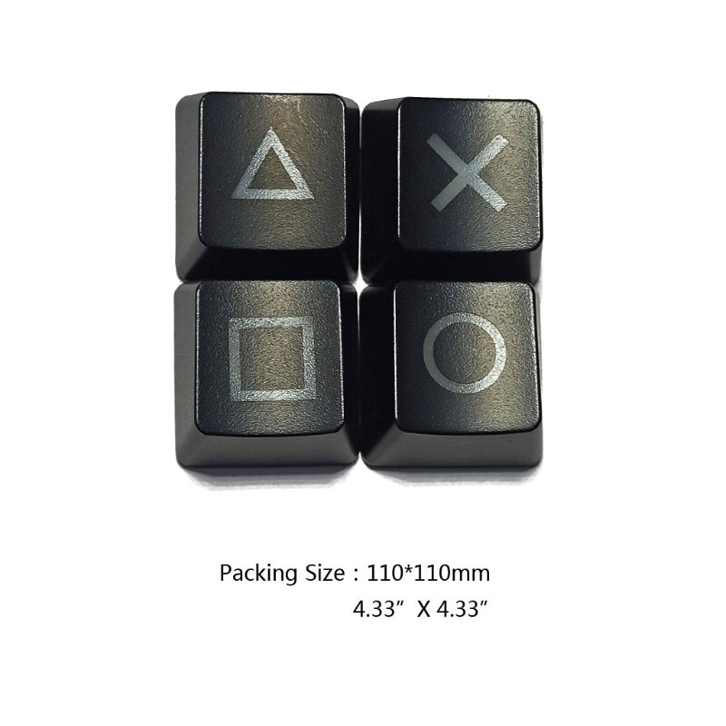 4Pcs Shine Through Keycaps ABS Backlit Etched Shine-Through Light OEM keycaps