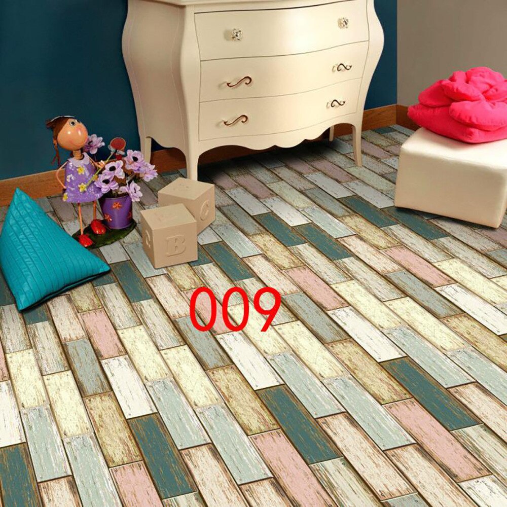20X50 Cm Simulatie 3d Houten Vloer Stickers Stickers Stickers Tegel Art Floor Muurstickers Stickers Diy Keuken Badkamer decoratie: I