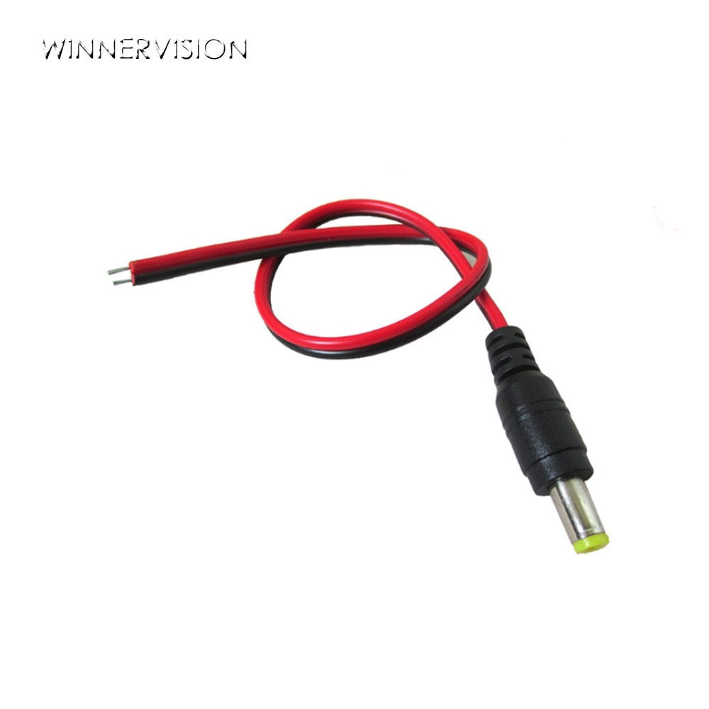 WINNERVISION 2.1x5.5mm stekker 12 V DC Power Connector Pigtail kabel jack voor Beveiliging Video CCTV Surveillance Camera Freeship