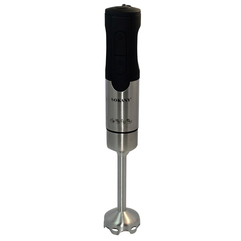 SOKANY 800W Handrührgerät Edelstahlkneter Handmixer, 5 Geschwindigkeiten mit Exit-Taste, Handrührer mit 2 Knethaken & 2 Rührbesen (CX-6651