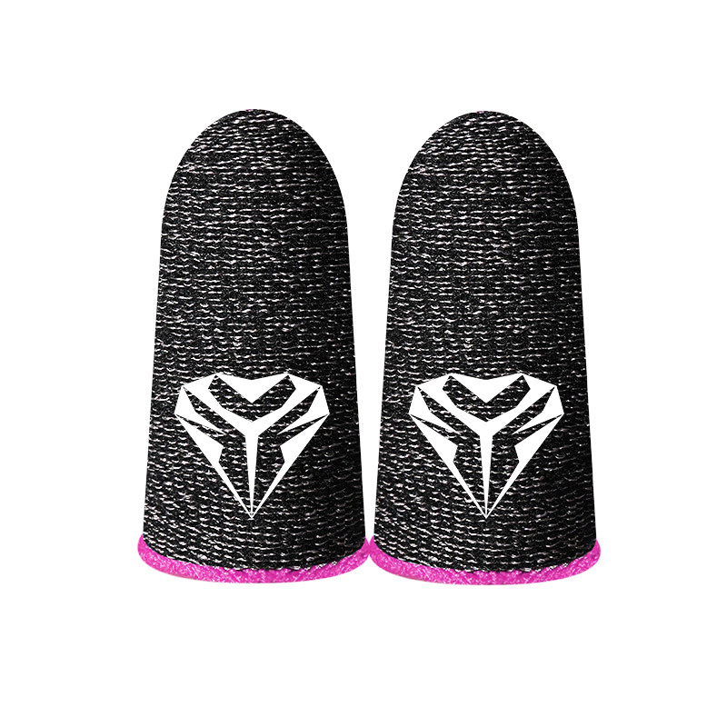 1 Paar Gaming Finger Ärmel Ersatz für Pubg Daumen Handschuhe atmungsaktive Finger betten für Handys piel: Pink