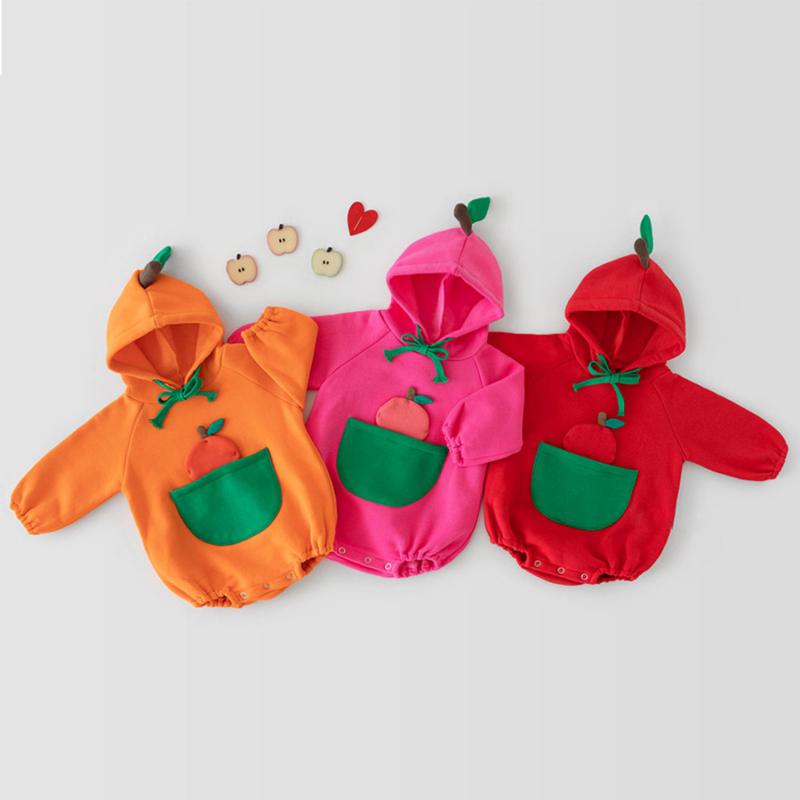 2021 nuovo primavera addensare fodera corpo per bambina tuta per bambini in cotone cartone animato con felpa con cappuccio abbigliamento per bambini