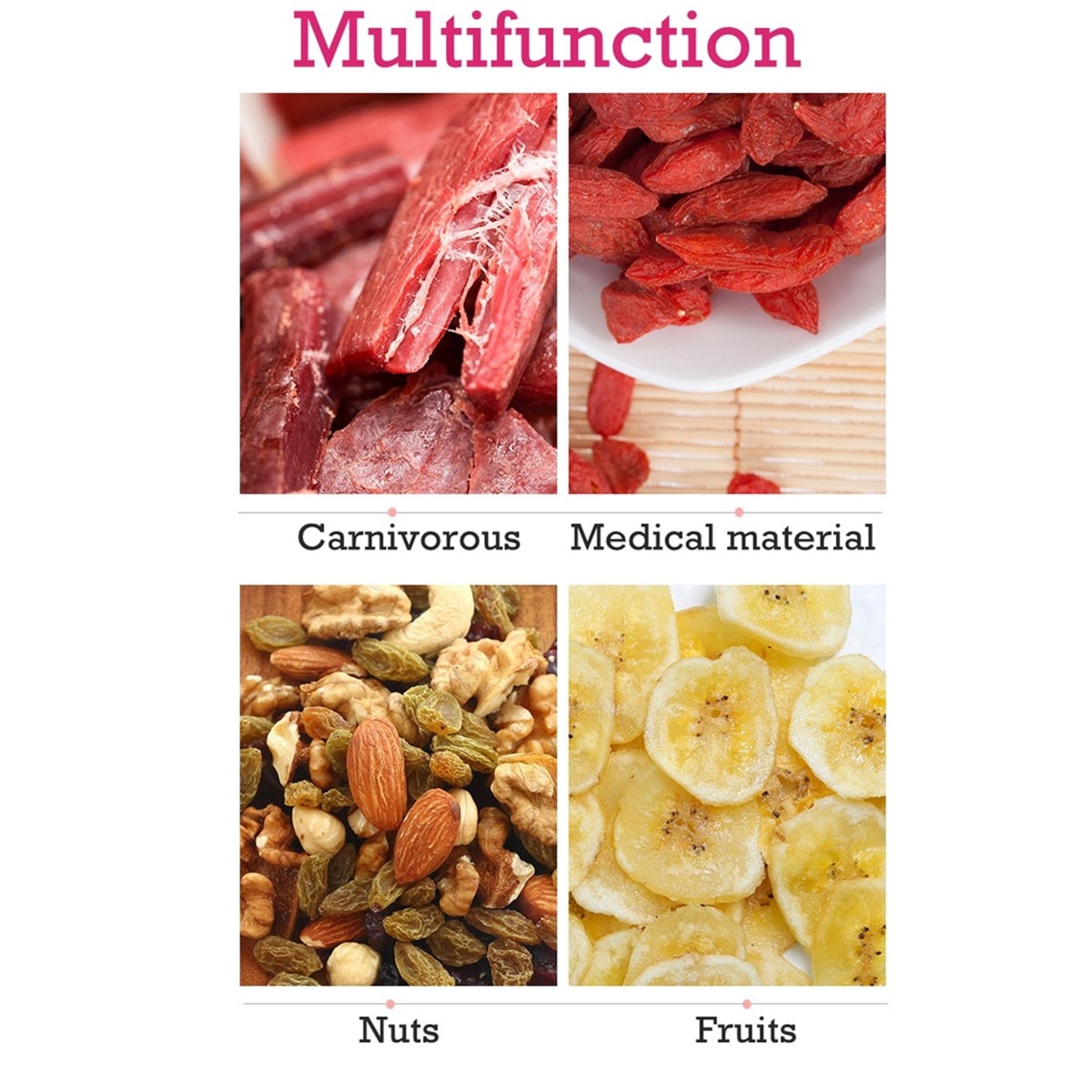 Dörr Obst Gemüse Kraut Fleisch Trocknen Maschine Haustier Snacks Lebensmittel Trockner 5 Tabletts 220V Deshidratador De Alimentos