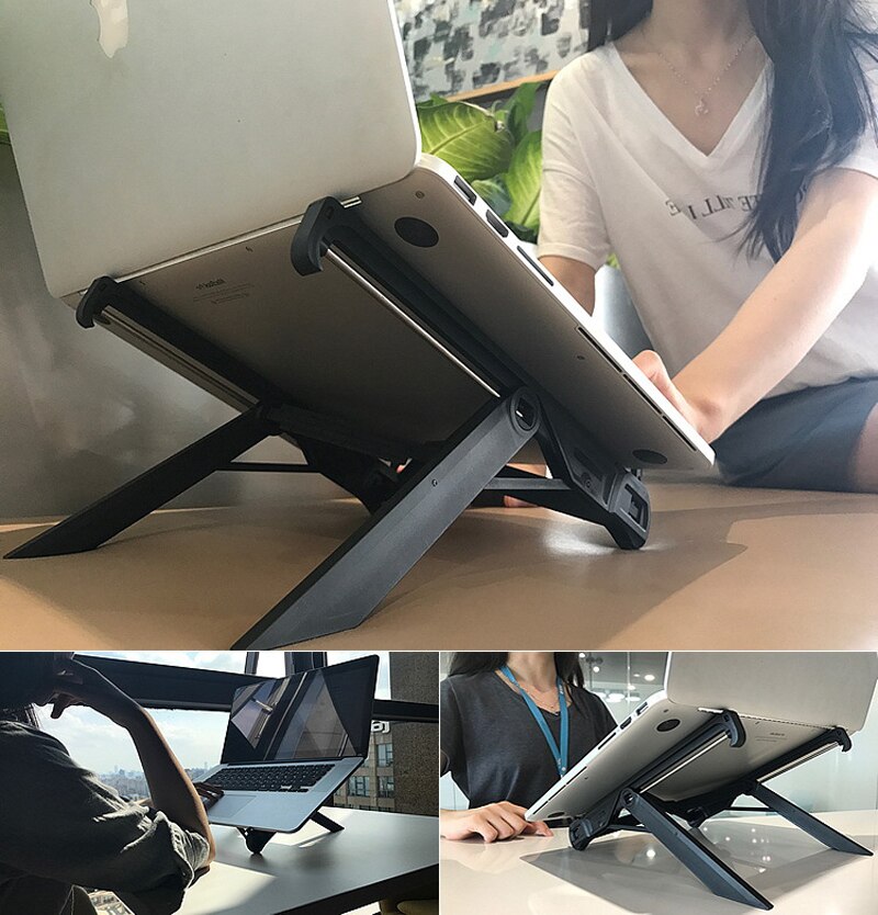 K7 Laptop Stand Portable Lapdesks Folding Holder Adjustable Laptop Bracket Universal Ergonomic Notebook Stand