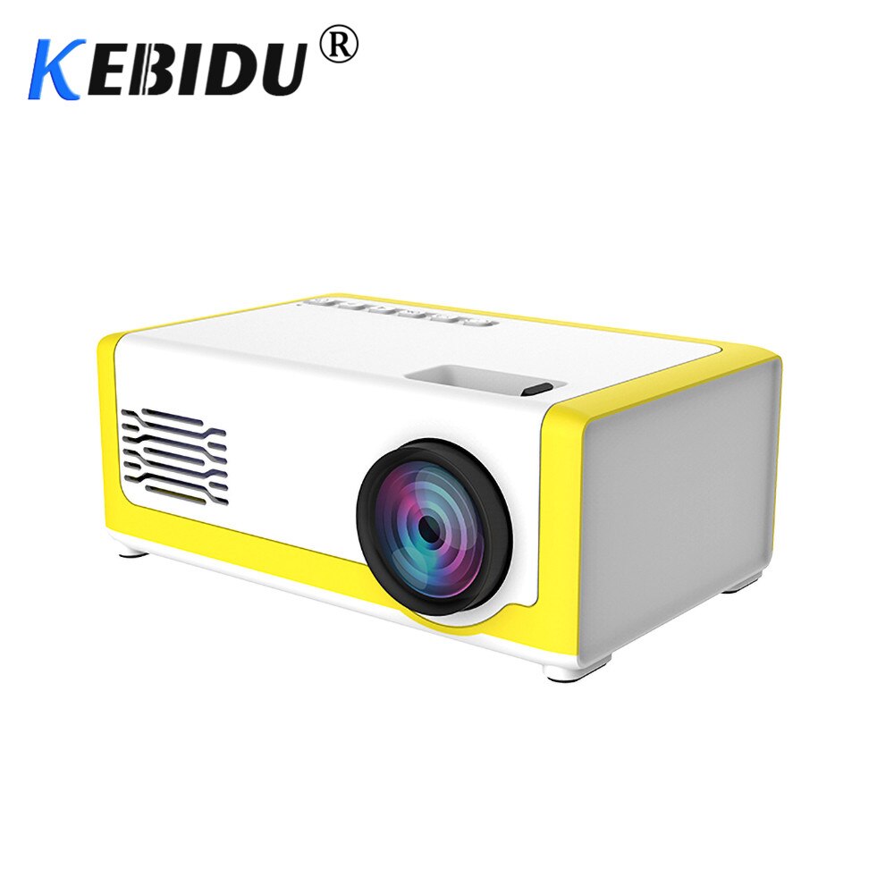 Kebidu M1 Mini Projector Hdmi-Compatibel 1080P Mini Home Projector 1800For Av Usb Sd Tf Card Usb 1800 lumens Pocket Beamer