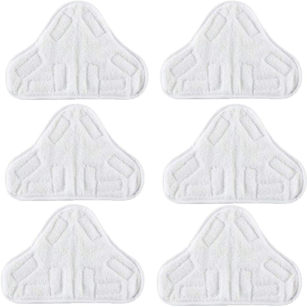 6Pcs Microfiber Thuis Vloer Stoomreiniger Mop Pad Mop Hoofd Vervanging Pad Steam Cleaning Kleding Voor H2O H20 X5