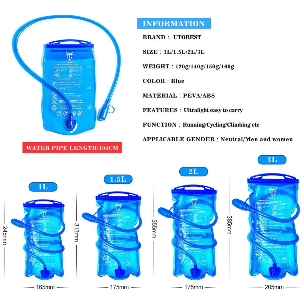 Det bedste vandreservoir til hydrering rygsæk sportssti hydrering blære lækagesikker vand blære hydrering pack til hikin