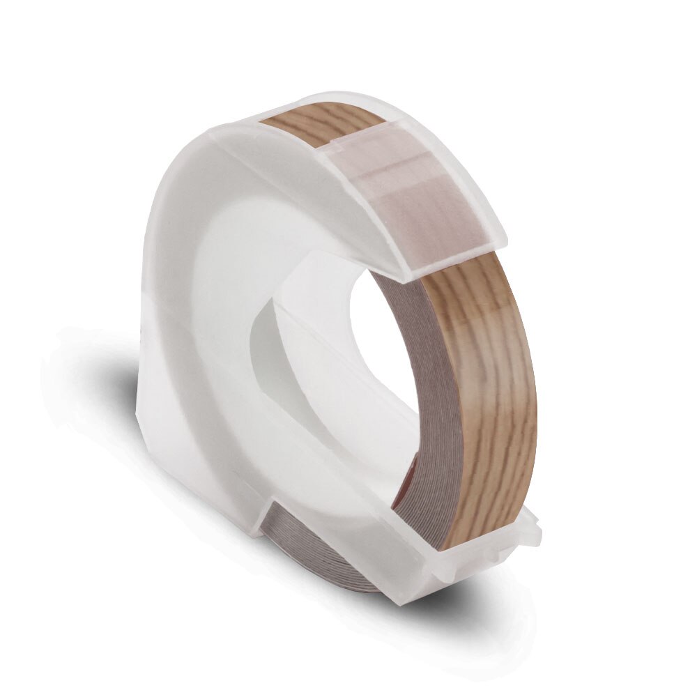 Labelwell 9MM dla Dymo 3D plastikowa taśma tłocząca kompatybilna z Dymo 1540 1610 tłoczenie drukarka do etykiet 3D etykieta pcv dla Motex E101: Wood