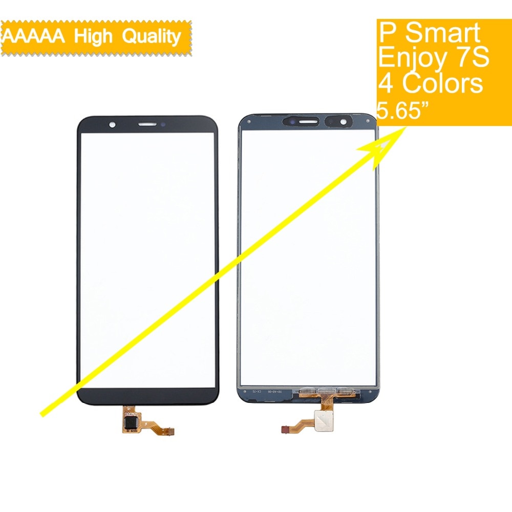 10 Uds para Huawei P inteligente FIG-LX1 LX2 FIG-L21 FIG-L22 disfrutar 7S 7 pantalla táctil del Sensor del Panel digitalizador de vidrio frontal de la pantalla táctil