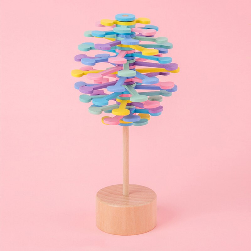 Parhaat pelilelut, jotka myyvät puisia pyöriviä tikkareita, lasten aikuisten lelut, toimiston vapaa-ajan dekompressioesine: Macaron