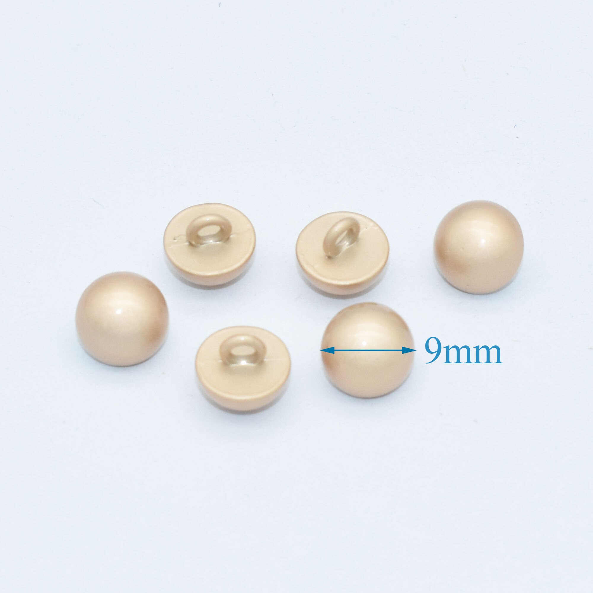 Hemispherical Buttons Antique Silver Champagne Blo... – Vicedeal