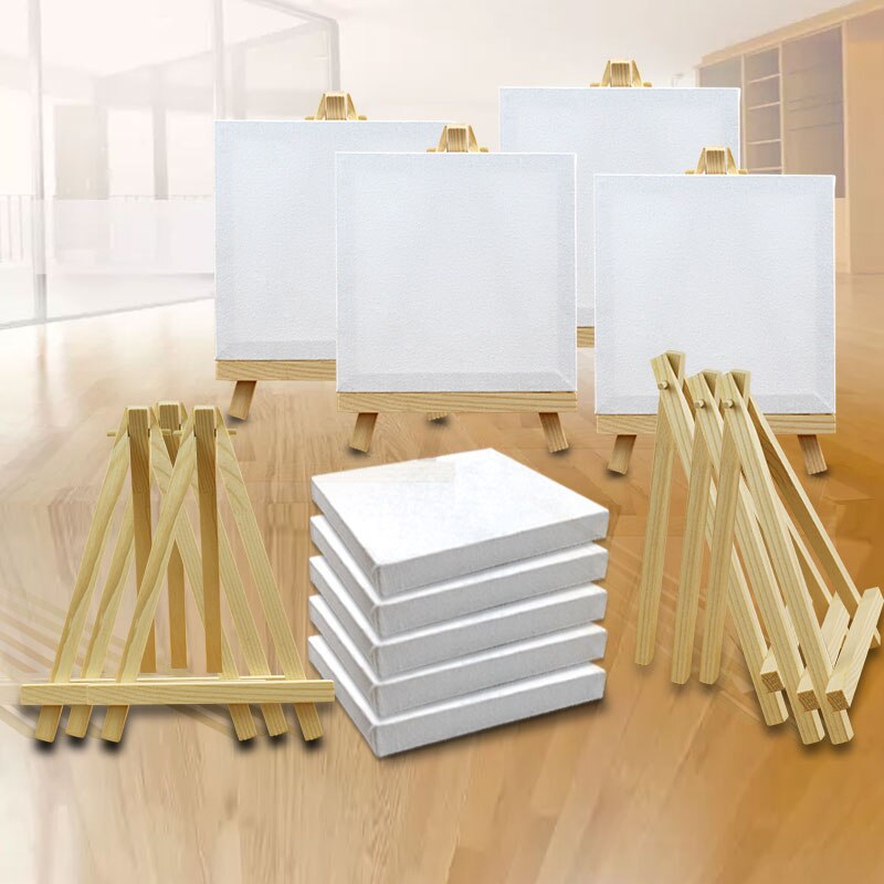 Mini lomme lille træ staffeli tegnebord kunstner billed stativ ramme sæt børn kunst skitse staffeli maleri forsyninger håndværk gør-det-selv