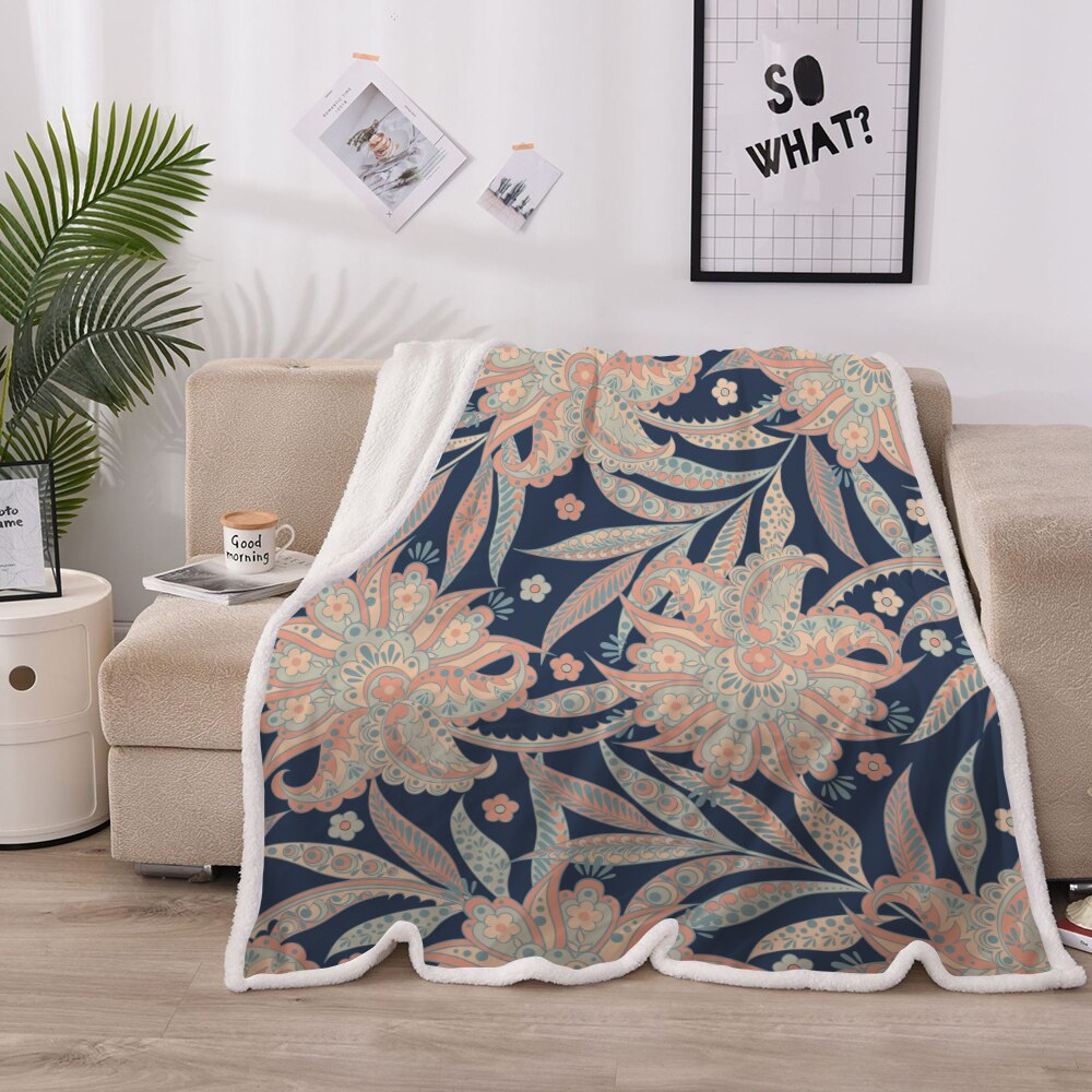 Silstar Tex czarny narzuty na łóżka retro kwiaty wzór piękny polarny Sherpa koc koce łóżko zimowe