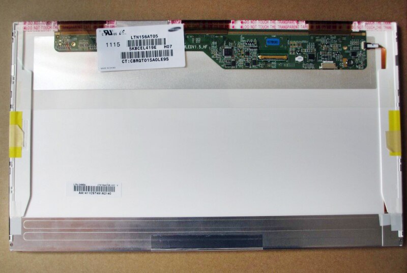 15.6" laptop LCD Screen Fit For LTN156AT05-B01 B02 C02 F01 F08 H02 H07 HD 1366x768 Replacement