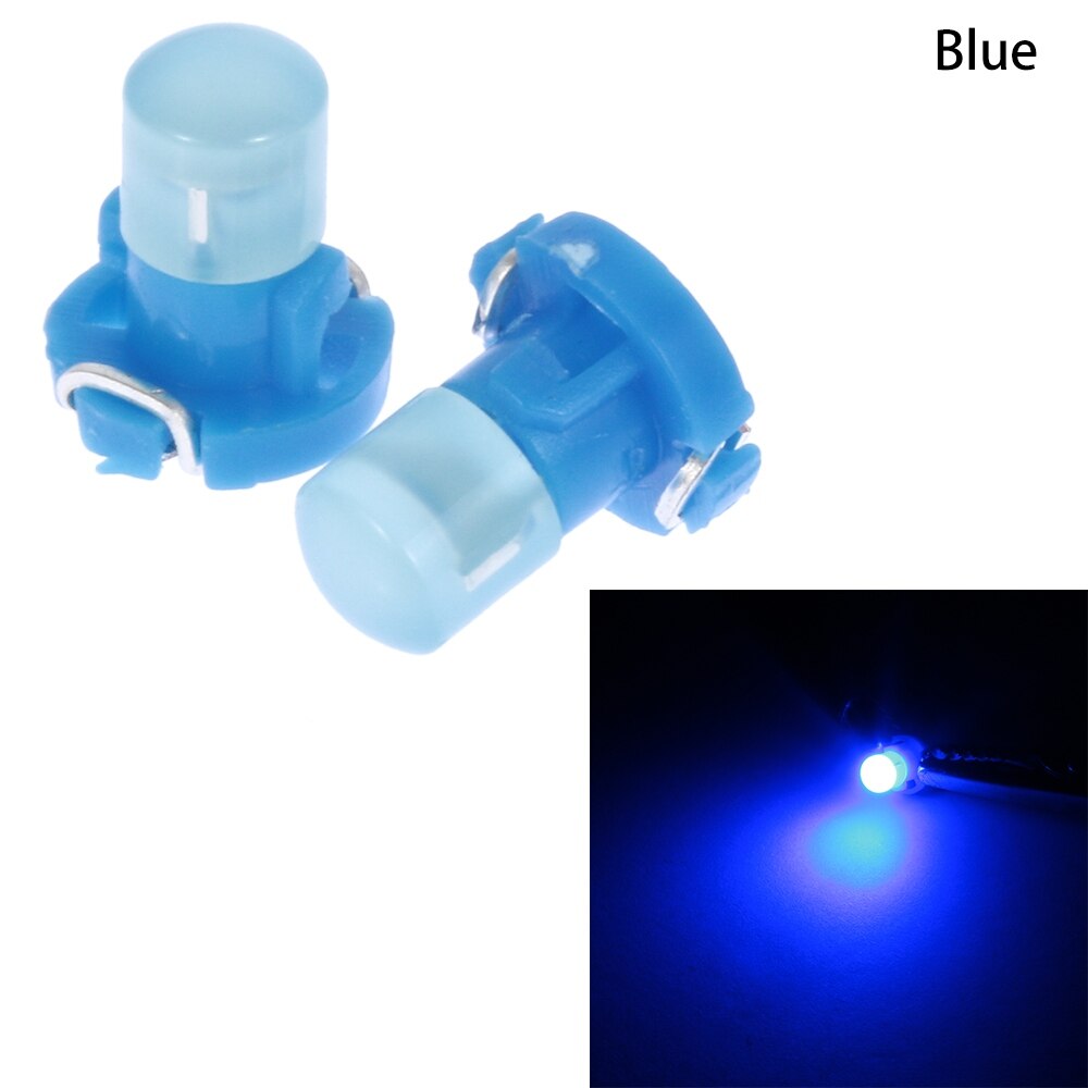 10Pcs/Lot Practical 12V T3 Dash Indicator Light Panel Bulb COB Wedge LED Instrument Dashboard Lamp Auto Interior Accessories