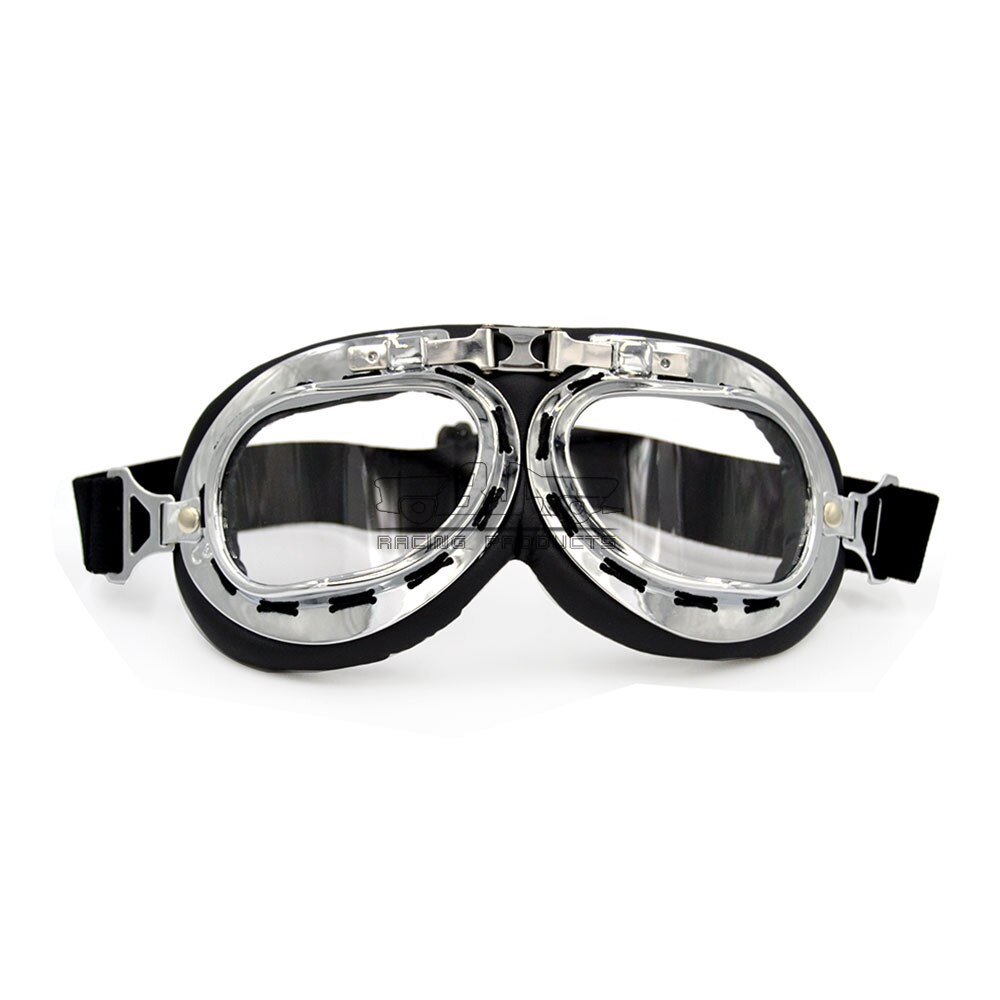 Retro motorcykel beskyttelsesbriller motorcykel pilot hjelm briller flyvende scooter briller motorcykel hjelm briller atv briller off-road: Model 1