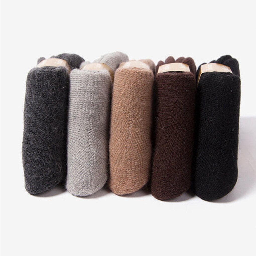 Winter herensokken dikke kasjmier wollen sportsokken outdoor effen sokken herfst winter warmere sokken