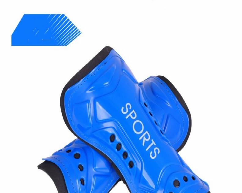 Children Soccer Shin Guard Kids Football Shin Protection Shin Pad Team Competition Solid Color Shin Support Boys Goalkeeper Kits: Blue