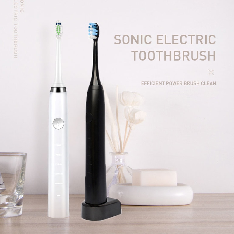 Ultra Sonic Sonic Elektrische Tandenborstel 5 Modi Oplaadbare Tandenborstel IPX7 Waterdichte Dental Thuis Tandenborstel Sonic Elektrische