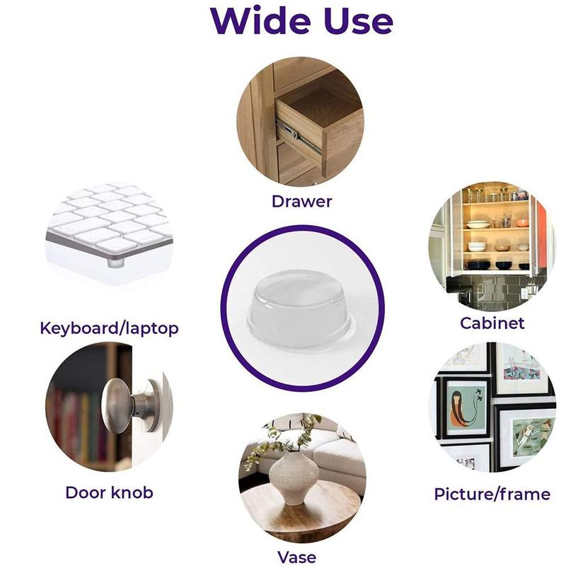 Transparent Silicone Damper Bumpers Sound Insulation Pad Protect Picture Frames Cabinets Self-adhesive L9T0
