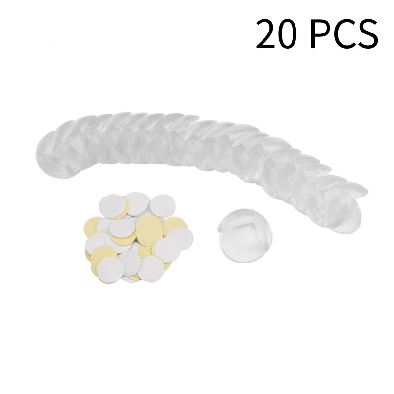 20pcs Silicone Kinderen Baby Veiligheid Protector Meubilair Corner Guards Tafel Bescherming Cover Anticollision Edge & Corner Guards: 20pcs sphere type