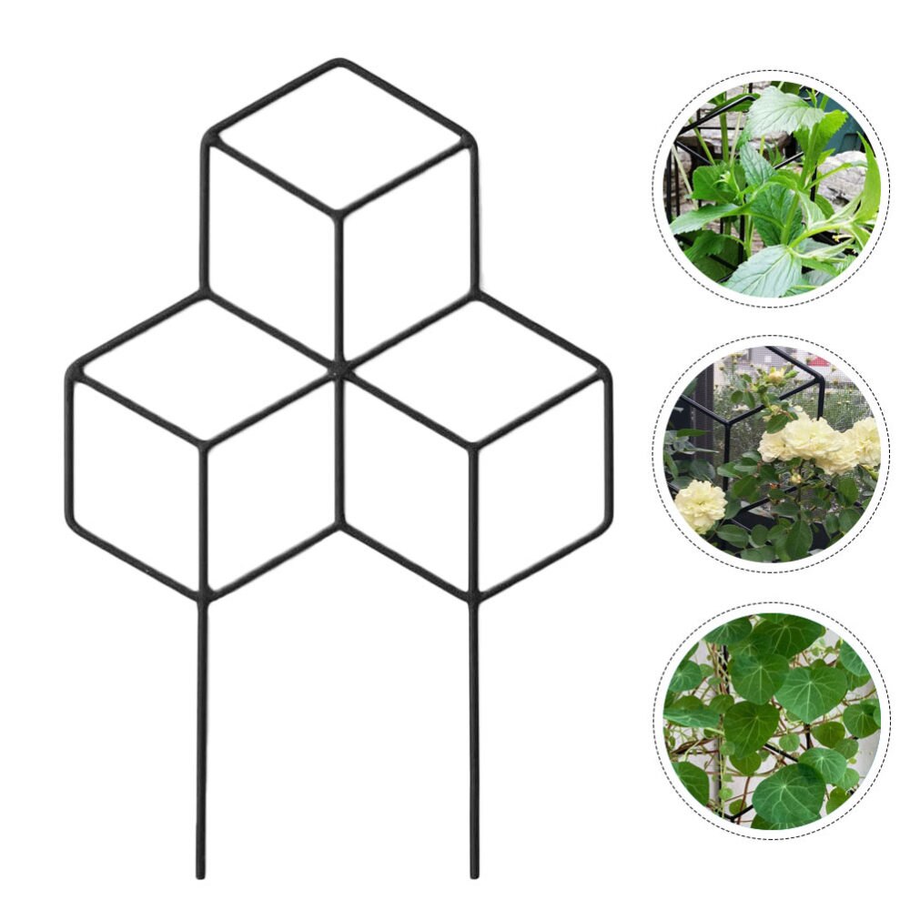 106 Inch Hoog Trellis, Zwart Tuin Trellis Klimrek, Muur Decor Scherm, Voor Klimplanten, Rose Clematis Ivy, Frame Tuin Bloem Plant Groeiende Ondersteuning Metalen Trellis