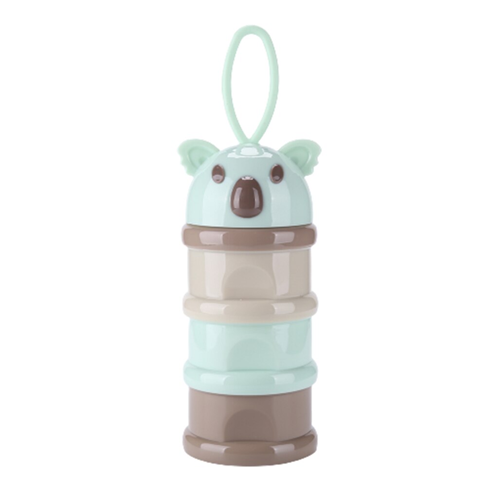 3 Layer Bear Style Portable Baby Food Storage Box Bear Shape Essential Milk Powder Container Baby Snacks Cereals Fruit Container: D