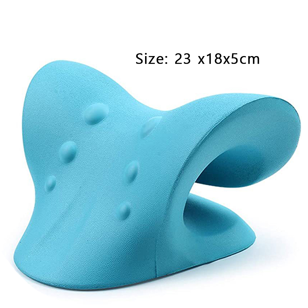 Neck and Shoulder Relaxer,Cervical Traction Device&amp;Neck Stretcher,Spine Alignment,Chiropractic Pillow,Traction Massager Pillow