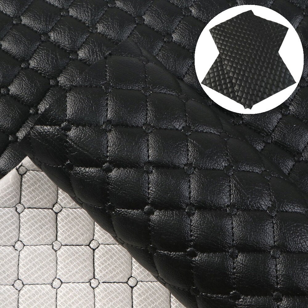 30*140cm Solid Color Cotton Clipping Argyle Patterns Vinyl Fabric Faux Leather Upholstery Material,1Yc10277: 1091393008