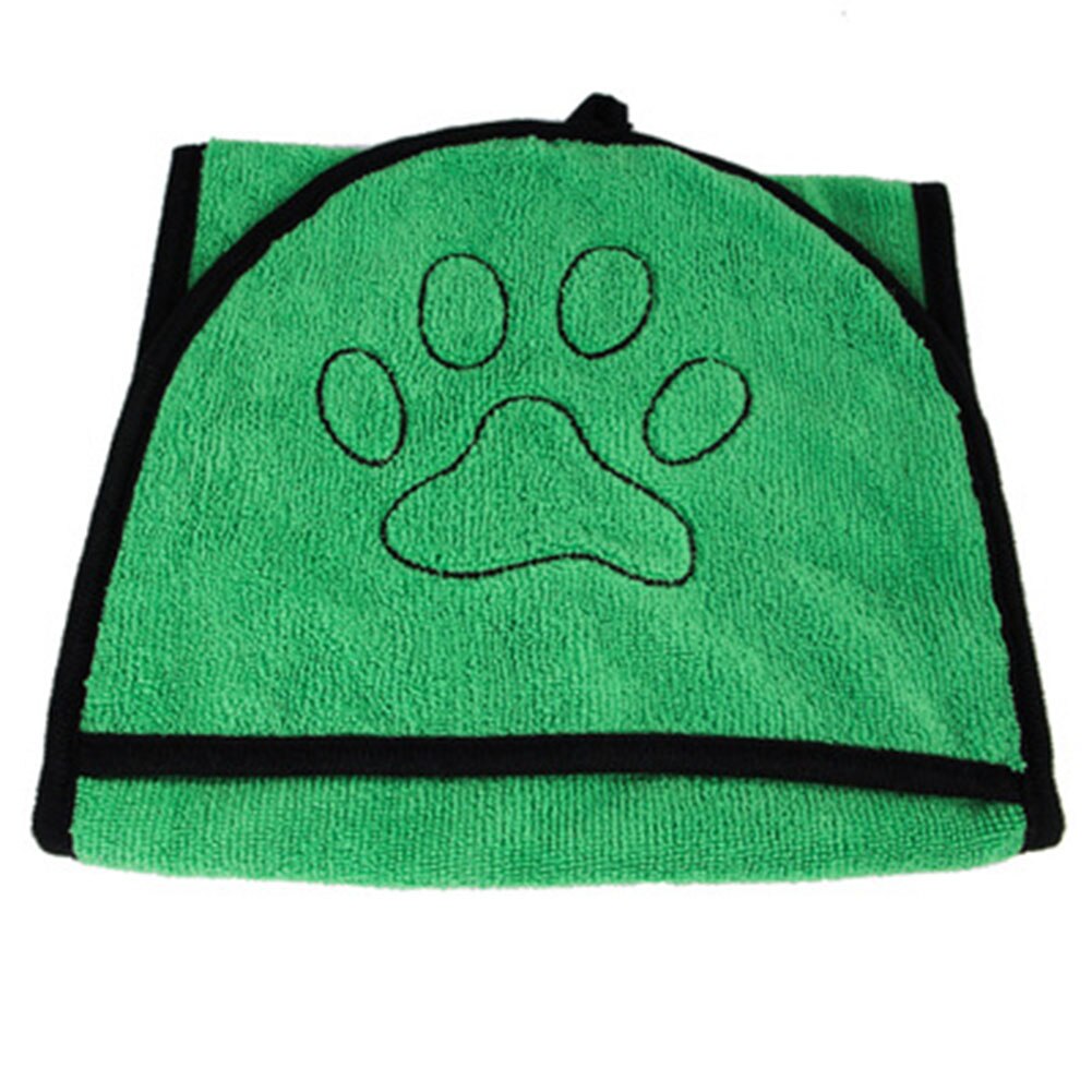 Pluche Huisdier Water Absorberende Handdoek Snel Droog Opknoping Katten Hond Handschoen Badhanddoek Dierbenodigdheden Tt-Best: Green