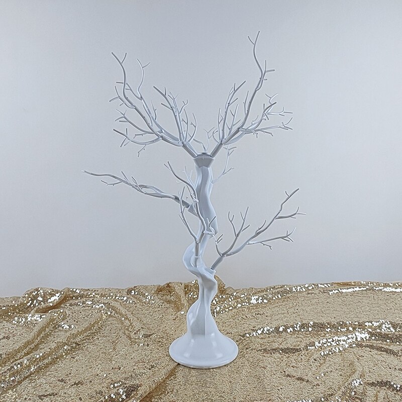 60cm White Easter Tree with Lights Decorative For Hang Ornaments Twig Tree