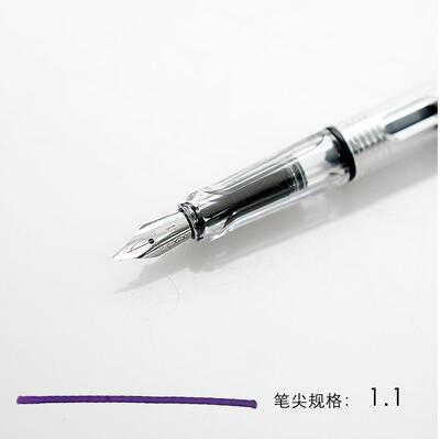 Stylo parallèle, style gothique, calligraphie anglaise, stylo tibétain, avec pôle Transparent, style Art à tête plate: 1.1mm