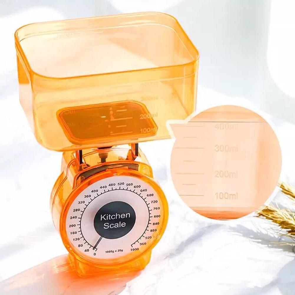 Restaurant Cooking With Easy Reading Spring Scale Tool Portable O2R5 Weighing Mechanical 1kg Kitchen Dial Scale Home Vegeta A7T4