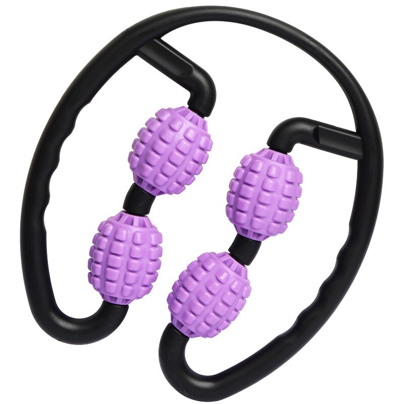 360° Massager Leg Muscle Relaxation Roller Ring Clamp Leg Massage Stick Yoga Body Shaping 4 Wheels Fitness Device for Sports: Style 1