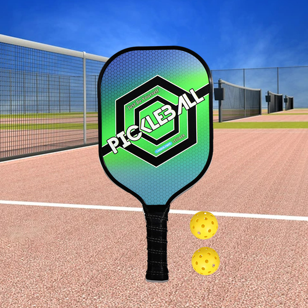 Pickleball Paddles Honeycomb Core Lightweight Portable 2 Bags for Gym Sports: Hexagon