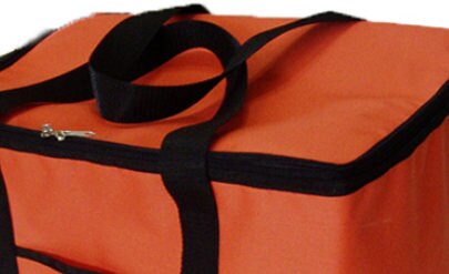 8inch cute thermal pizza taking bag insulated cooler Bag Food Container fabric oxford organizer: orange