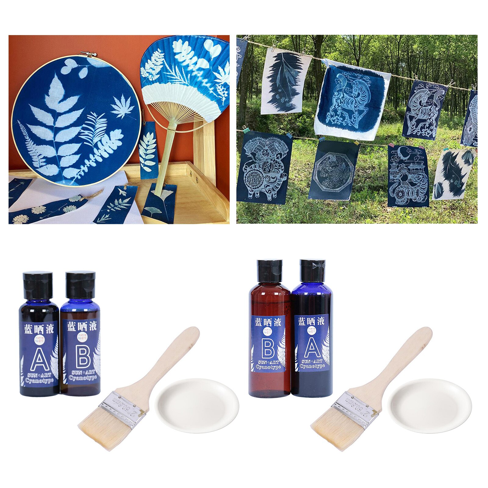 Jacquard Cyanotype Ensemble Photographique Plan Kit DE BRICOLAGE Photo Artisanat w/brosse