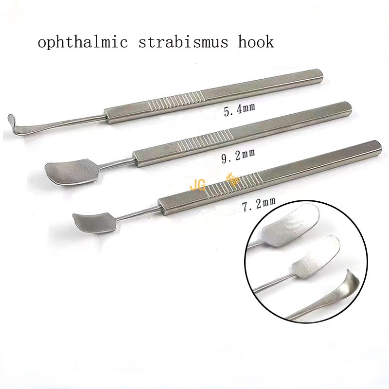 Ophthalmology strabismus hook strabismus pull hook eye pull hook with hole without hole round head flat head pull hook