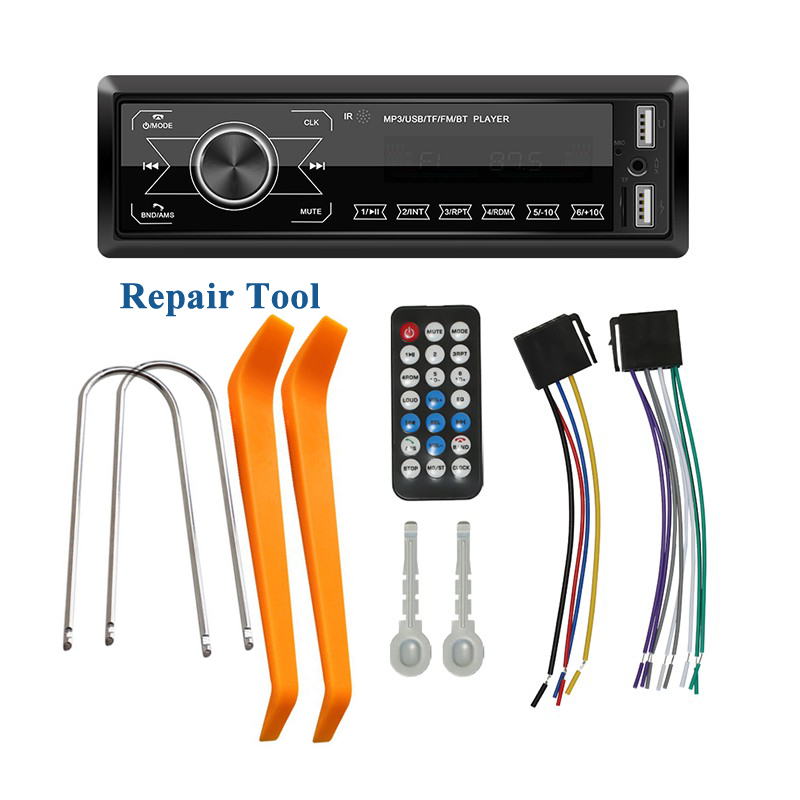 Auto Radio 1 Din Autoradio 1 Din Android Touch Screen Bluetooth Audio Speler MP3 Speler: Black