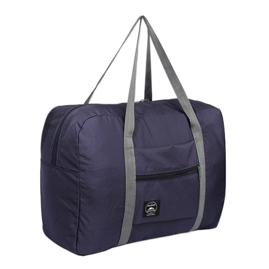 Grande capacidade de moda bolsa de viagem para o homem bolsa de viagem bolsa de viagem bolsa de bagagem de transporte tasje: Dark Blue