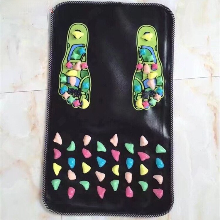 Health Road 70*35 Imitation Stone Foot Massage Mat Pebble Fitness Equipment Walk on Stone Mat