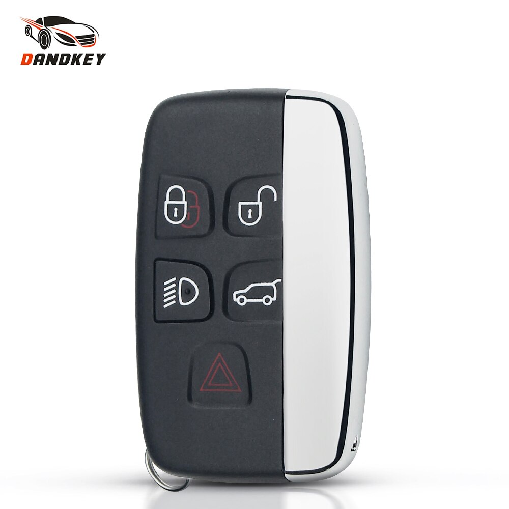 Dandkey Replacement Remote Key Shell For Land Rover Range Rover Sport Discovery 4 Evogue LR4 -15 Car Key Case Fob 5 Buttons