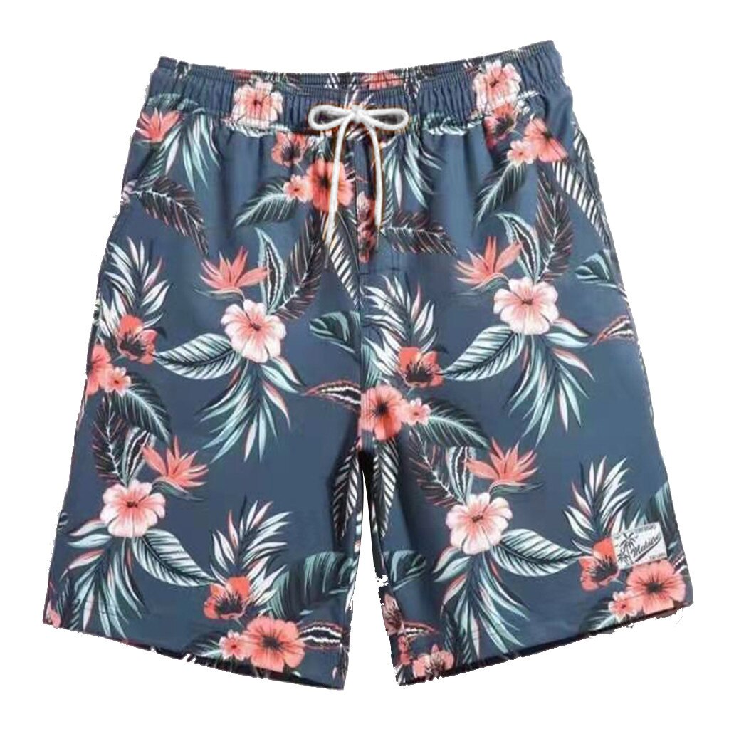 Fast-drying Men's Color Shorts Swimming Beach Shor... - Grandado